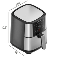 Chefman ExacTemp 5 Qt. Digital Air Fryer with Temperature Probe - Stainless Steel, New