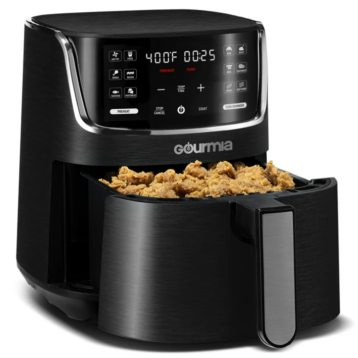 Gourmia 4 Qt Air Fryer with 12 Cooking Presets