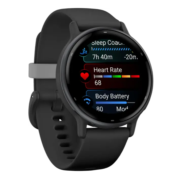 Garmin - vívoactive 5 GPS Smartwatch 42 mm Fiber-reinforced polymer - Slate Aluminum and Black