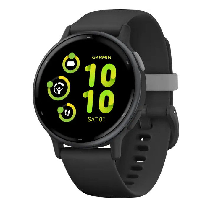 Garmin - vívoactive 5 GPS Smartwatch 42 mm Fiber-reinforced polymer - Slate Aluminum and Black
