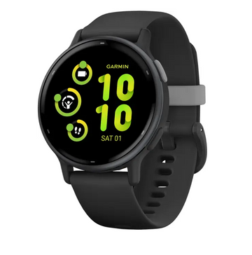 Garmin - vívoactive 5 GPS Smartwatch 42 mm Fiber-reinforced polymer - Slate Aluminum and Black