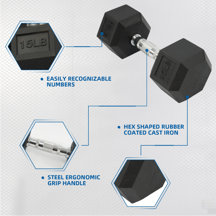 BalanceFrom 150LB Coated Hex Dumbbell Weight Set and A-Frame Storage Rack, 5-25 lbs Pairs