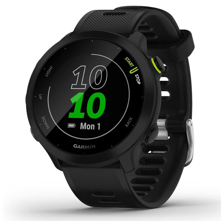 Garmin Forerunner 55, GPS Running Watch with Daily Suggested Workouts, Up to 2 Weeks of Battery Life