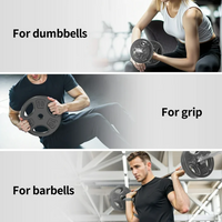 Athletic Works 100LB Black Cast Iron Standard Weight Plate Sets, Used as Both Dumbbell and Barbell,1-inch Holes Fit Standard Sized Bar