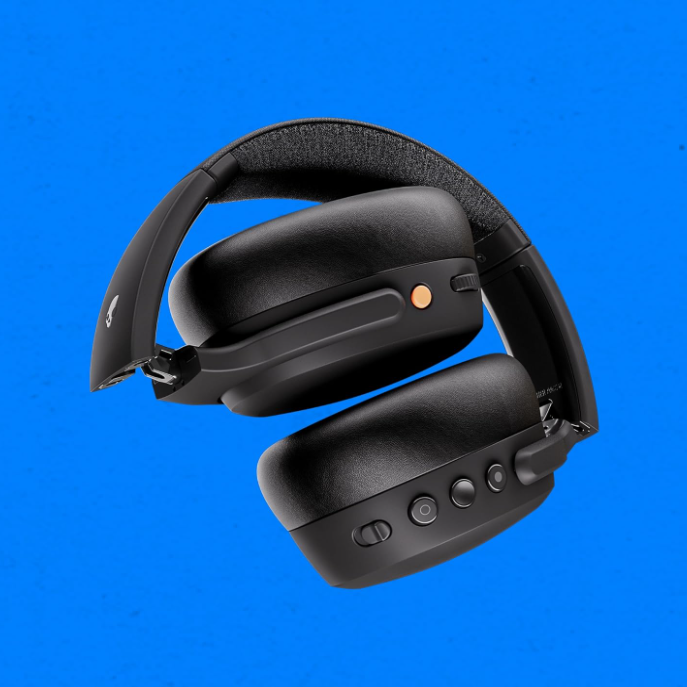 Skullcandy - Crusher ANC 2 Over-the-Ear Noise Canceling Wireless Headphones - Black