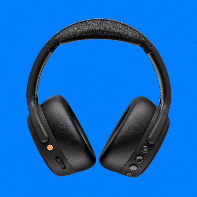 Skullcandy - Crusher ANC 2 Over-the-Ear Noise Canceling Wireless Headphones - Black