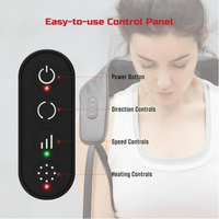 FitRx Shiatsu Pro Shiatsu Back and Neck Massager, Cordless Heated Neck and Shoulder Massager