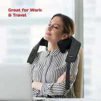 FitRx Shiatsu Pro Shiatsu Back and Neck Massager, Cordless Heated Neck and Shoulder Massager