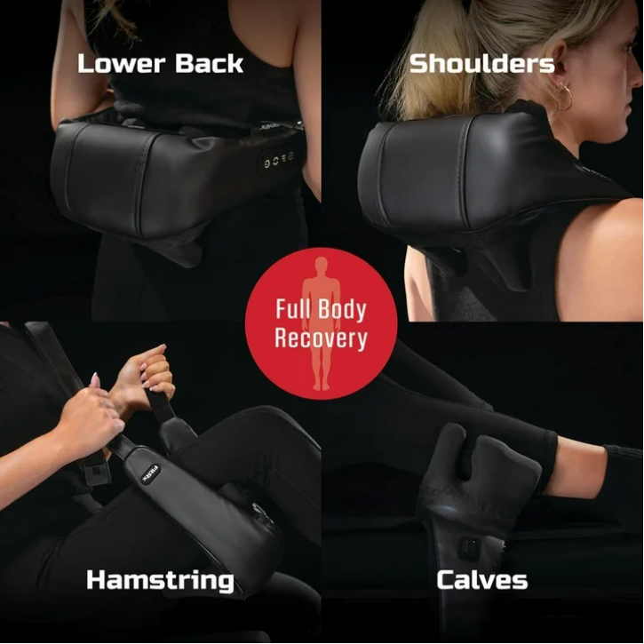 FitRx Shiatsu Pro Shiatsu Back and Neck Massager, Cordless Heated Neck and Shoulder Massager