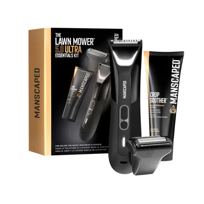 Manscaped - The Lawn Mower 5.0 Ultra Hair Trimmer Essentials Kit - Black