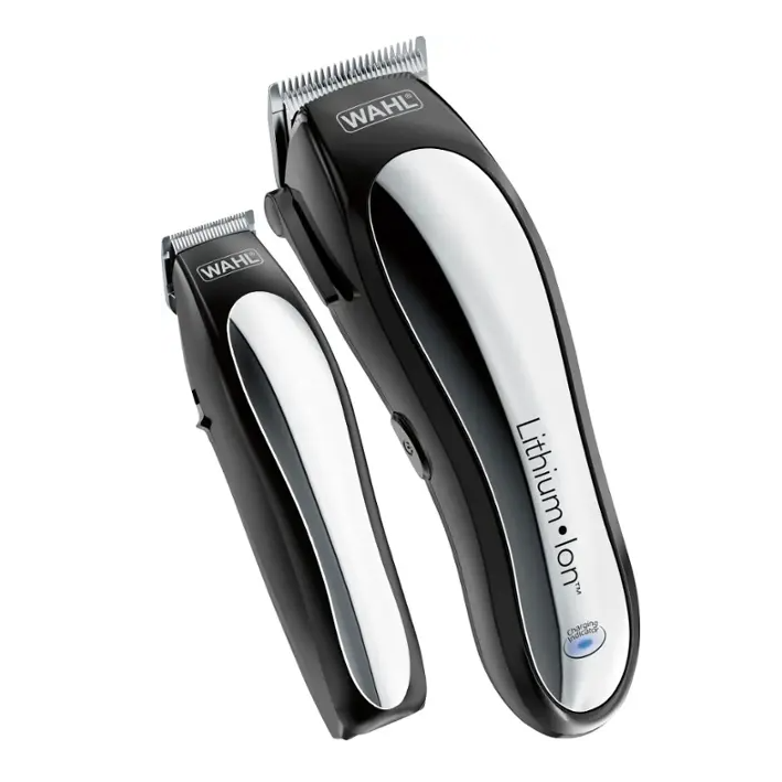 Wahl - Lithium Pro Complete Cordless Haircut Kit - Black/Silver