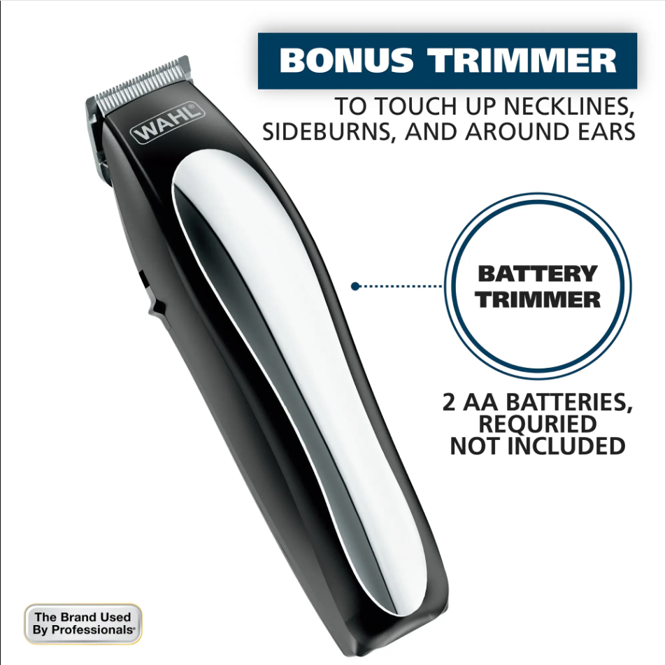 Wahl - Lithium Pro Complete Cordless Haircut Kit - Black/Silver
