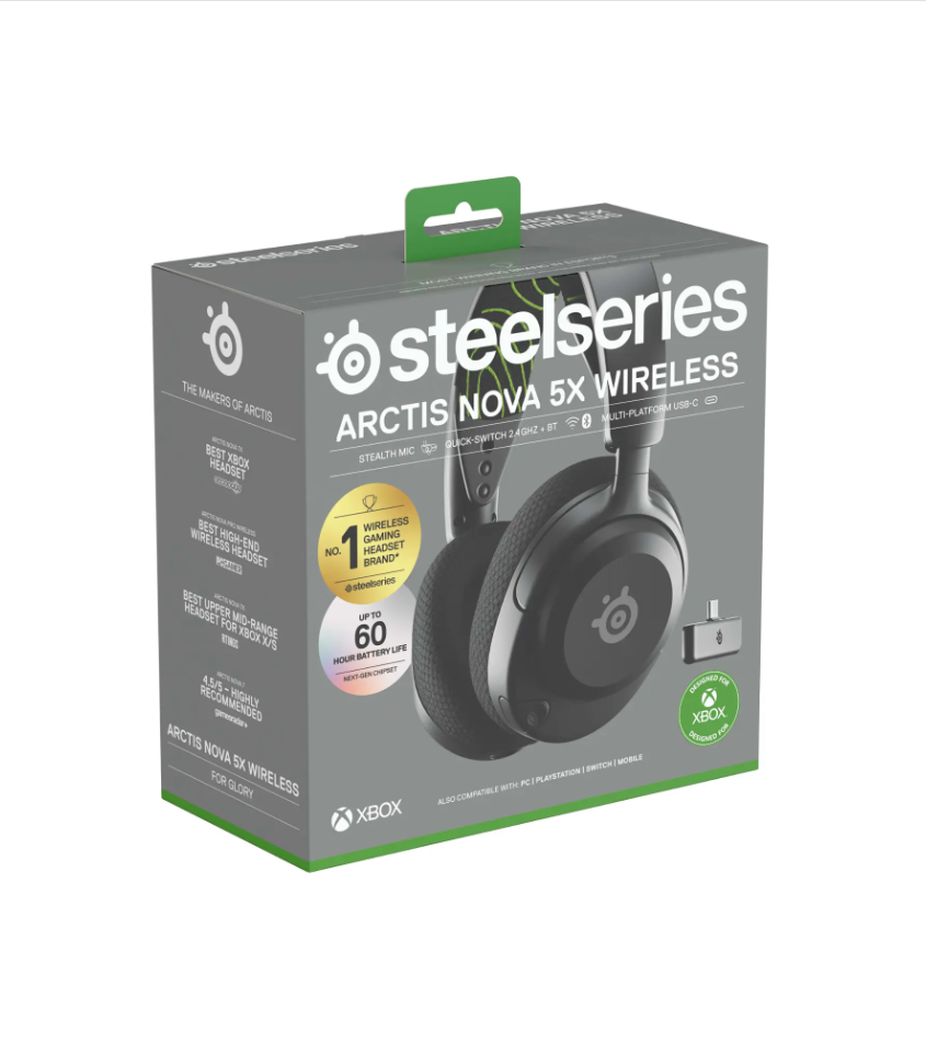SteelSeries - Arctis Nova 5X Wireless Gaming Headset for Xbox Series X|S, Xbox One - Black