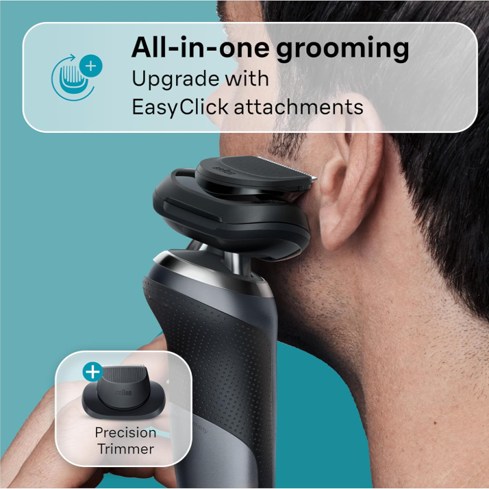 Braun Series 7 Wet/Dry Electric Shaver with Smart Center - Grey