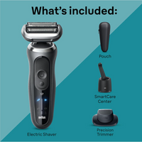 Braun Series 7 Wet/Dry Electric Shaver with Smart Center - Grey